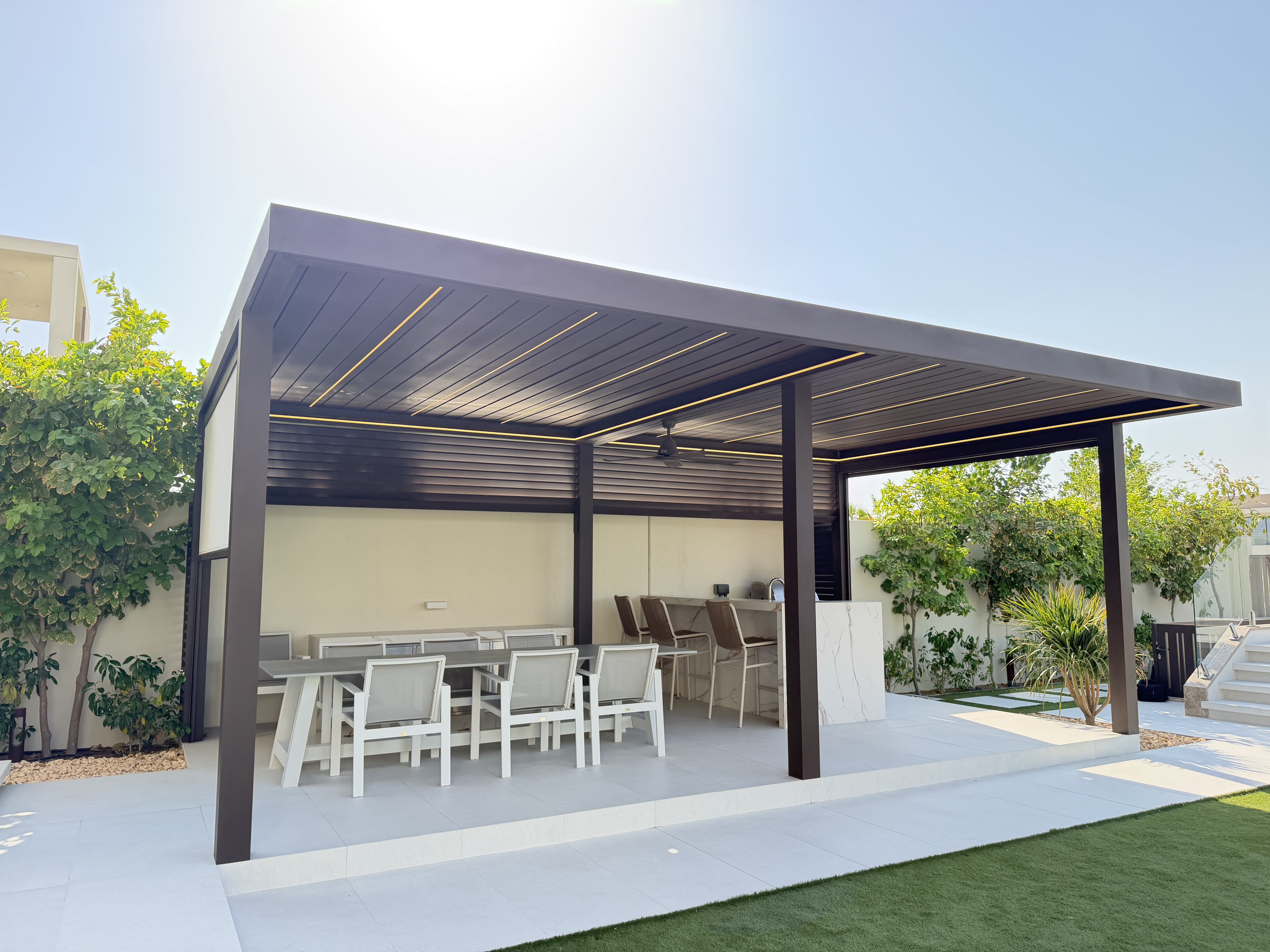 Luxury Bioclimatic Pergola Design UAE